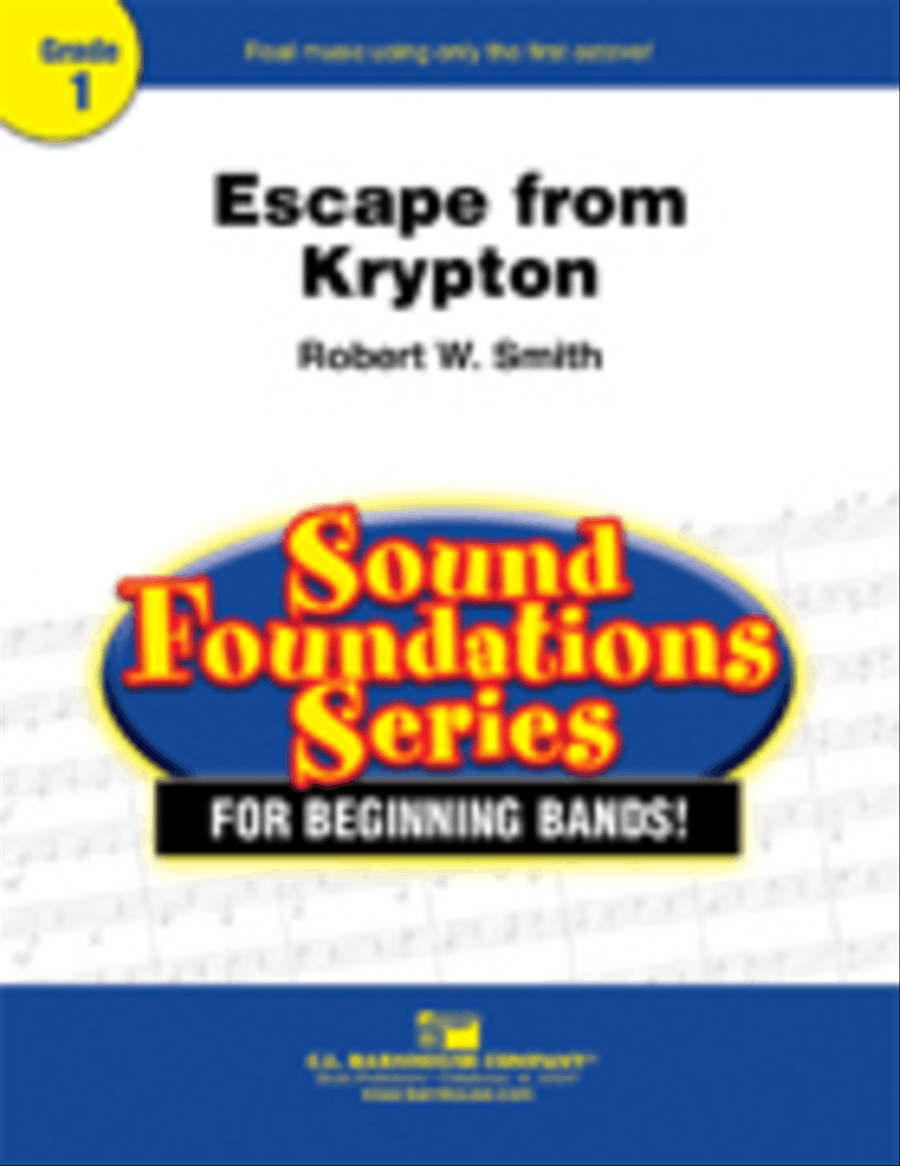 Escape From Krypton Concert Band scores gallery preview page 1