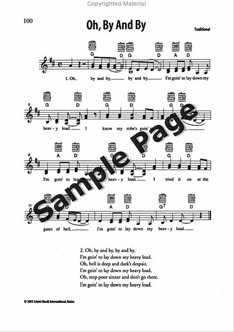 Best of Spirituals & Gospels Acoustic Guitar scores gallery preview page 101