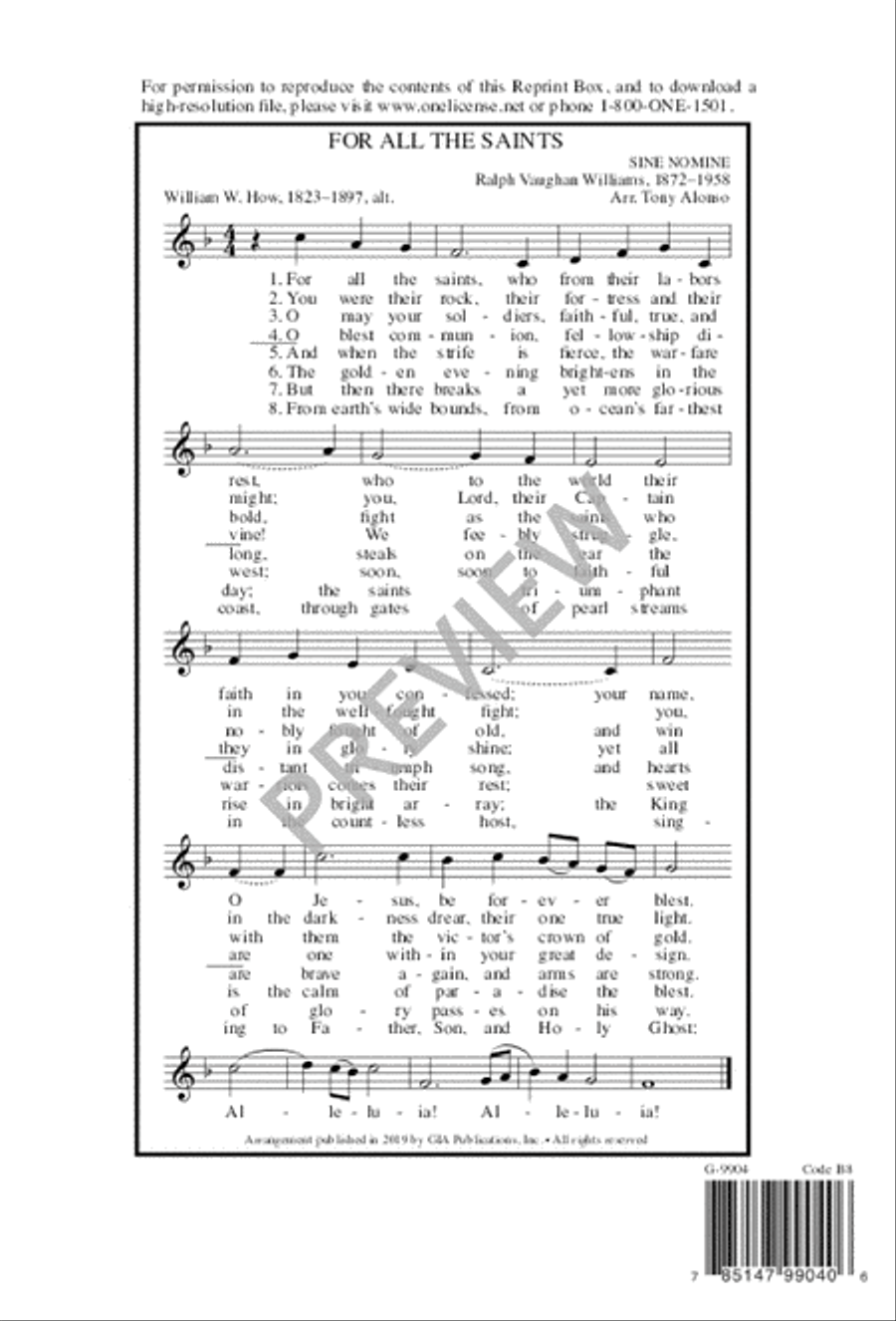 For All the Saints For All the Saints 3-Part scores gallery preview page 8