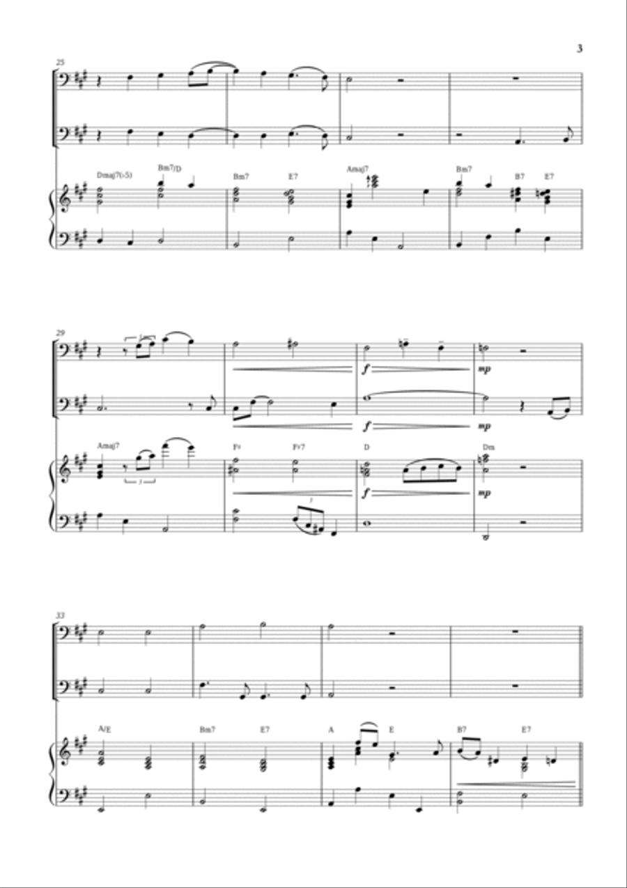 White Christmas Trombone Duet scores gallery preview page 3
