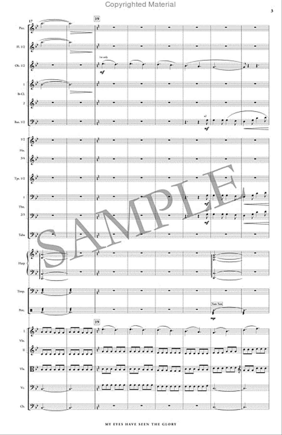 My Eyes Have Seen the Glory (score only) Full Orchestra scores gallery preview page 4