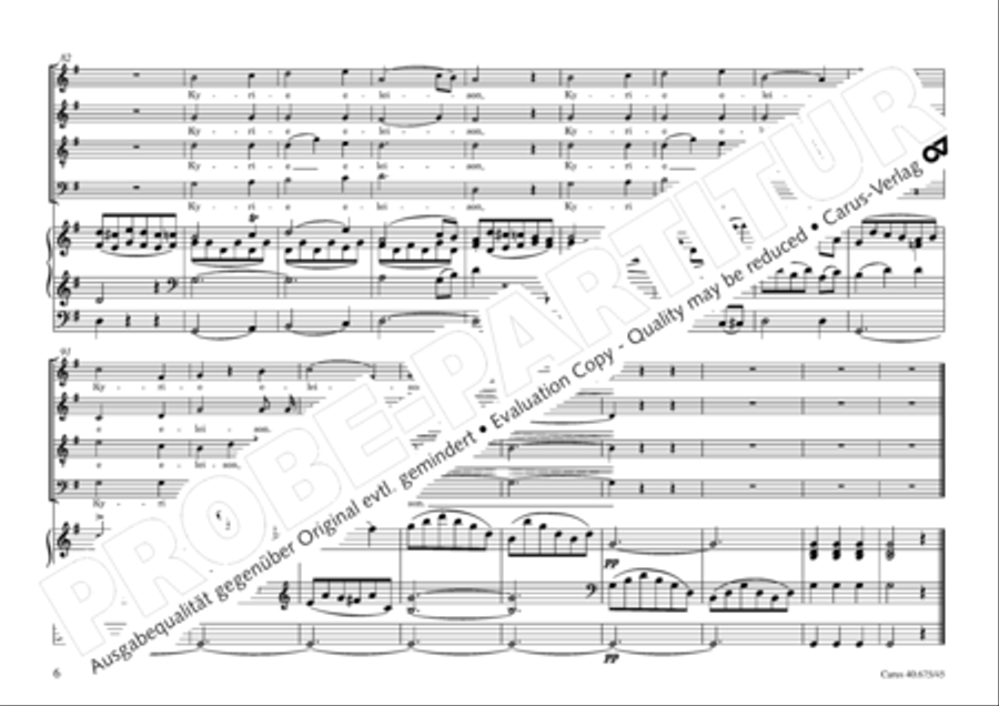 Mass in G Major 4-Part scores gallery preview page 9