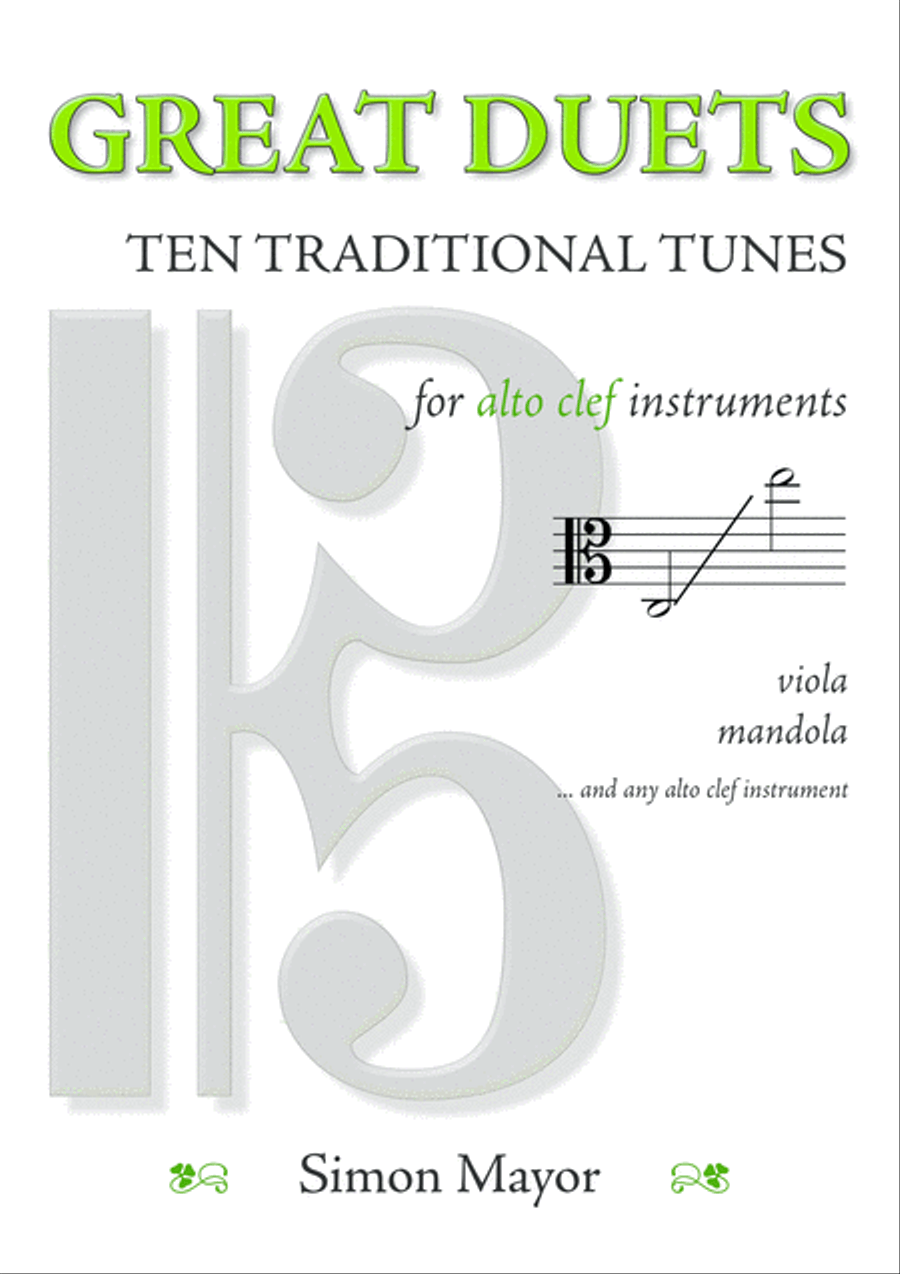 Great Duets: 10 Traditional Tunes (alto clef) Set of Parts scores gallery preview page 1