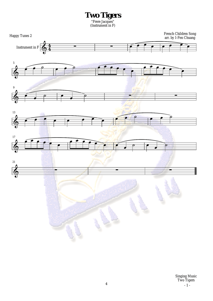 Two Tigers Large Ensemble scores gallery preview page 4
