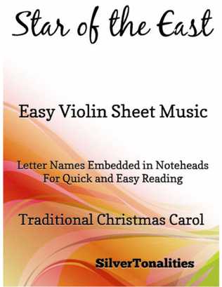 Book cover for Star of the East Easy Violin Sheet Music
