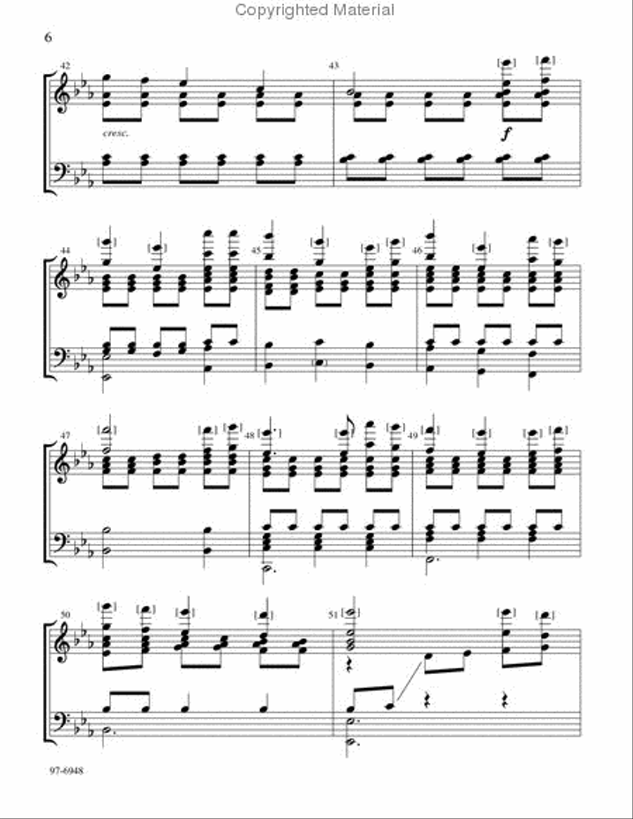 Joyous Light / Holy Child within the Manger Handbell Choir scores gallery preview page 5