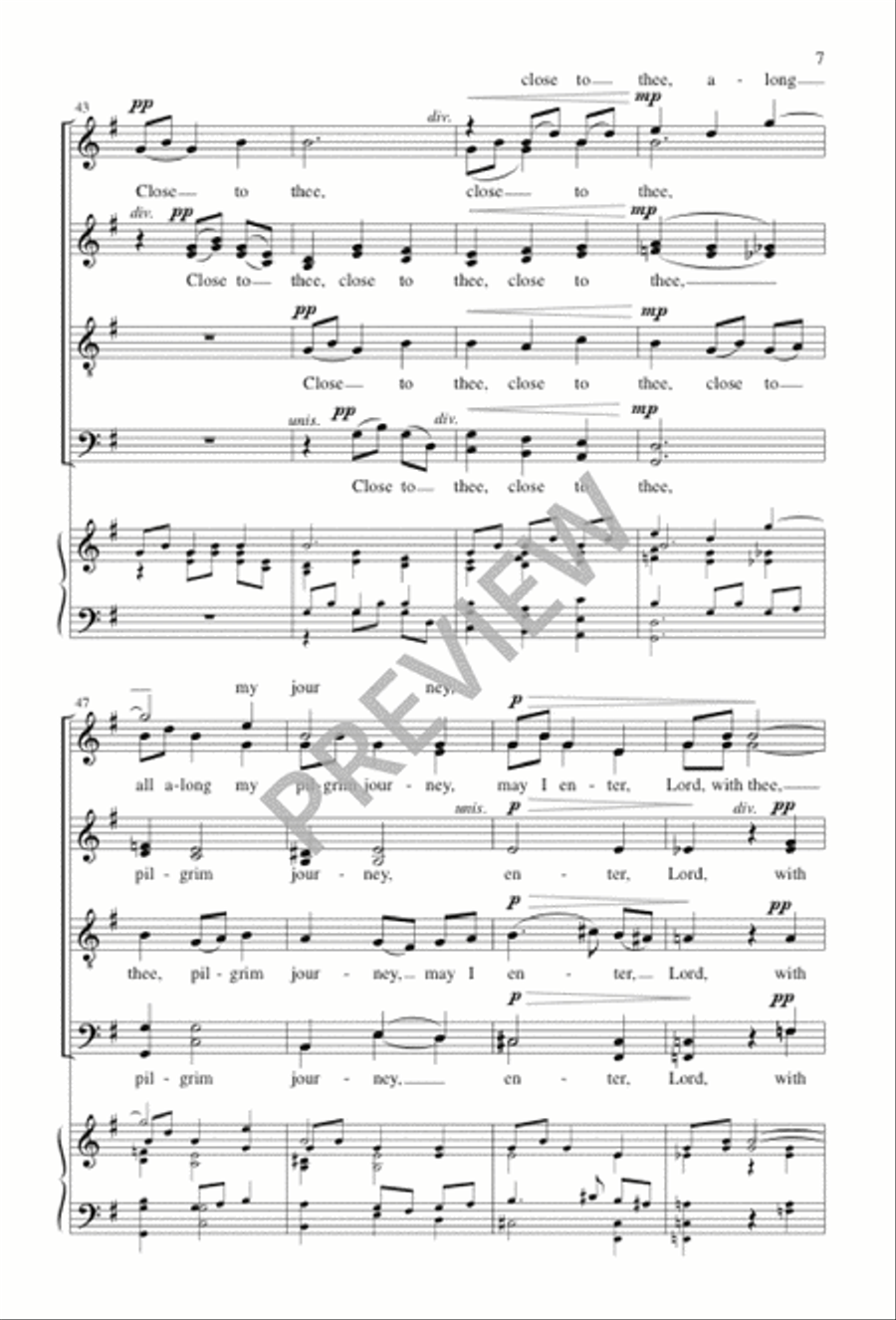 Close to Thee Divisi scores gallery preview page 8