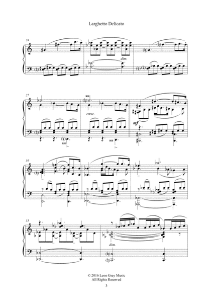 Larghetto Delicato, Tombola and Dice (No. 1), Leon Gray Piano Solo - Digital Sheet Music