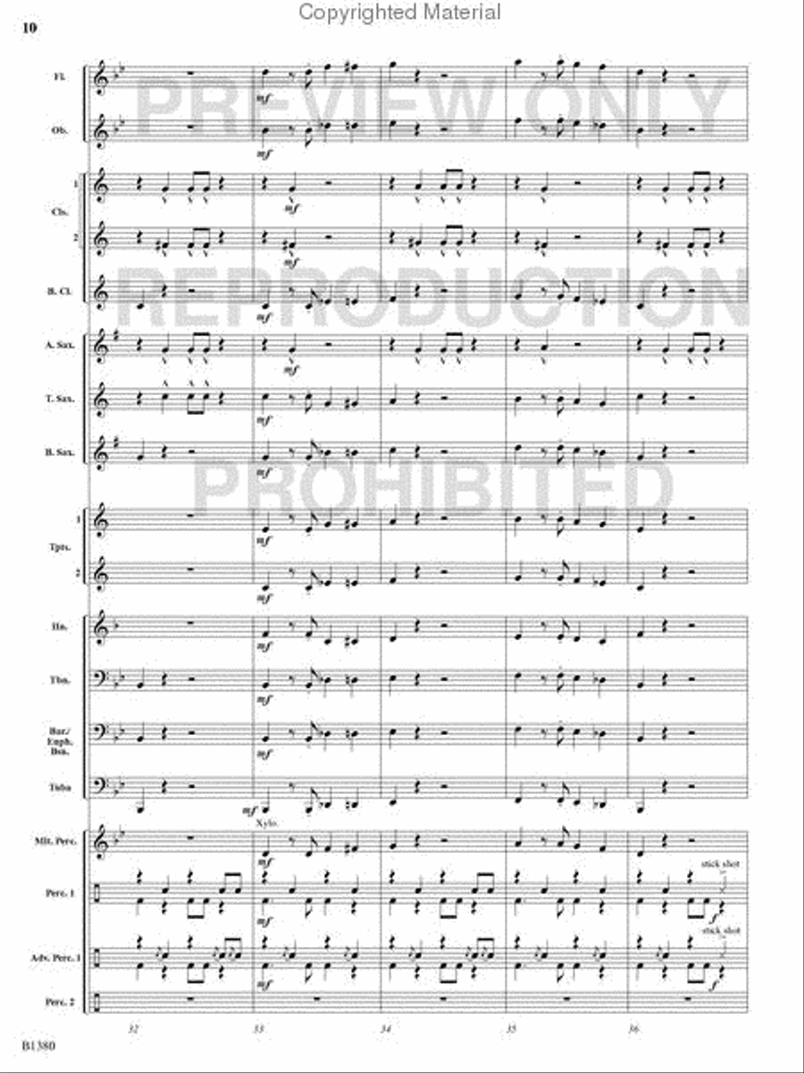 Traffic Jam Concert Band scores gallery preview page 9