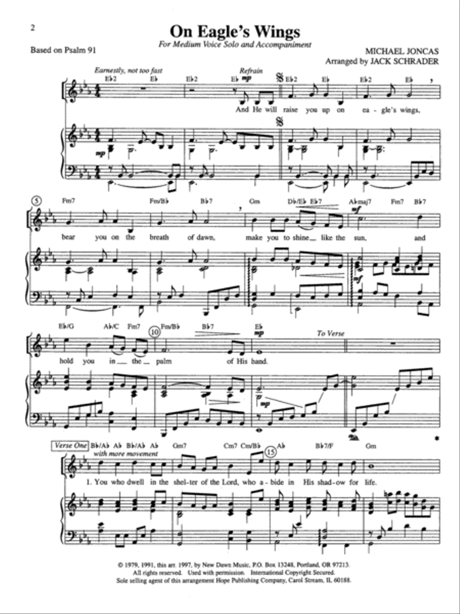 On Eagle's Wings High Voice scores gallery preview page 2