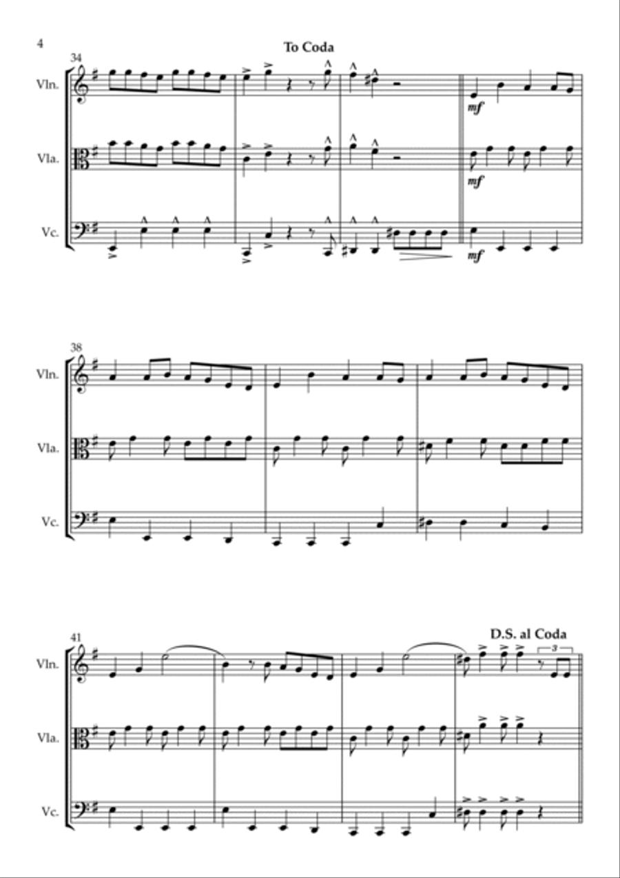 Believer String Trio scores gallery preview page 4