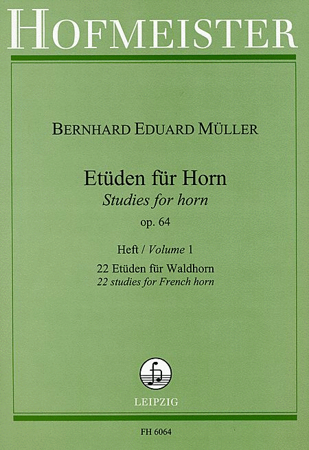 Etuden, op. 64, 22 Etuden fur Waldhorn, Heft 1