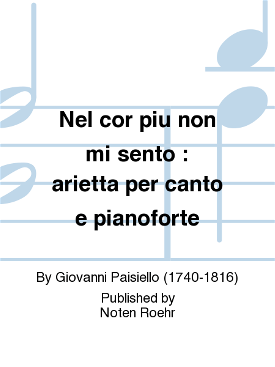 Nel cor piu non mi sento Voice Solo scores gallery preview page 1