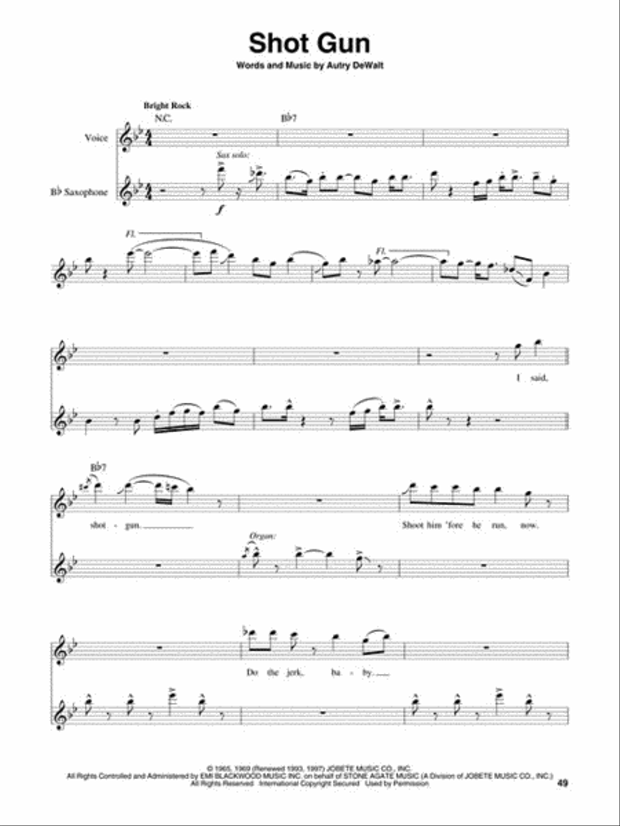 R&B Tenor Saxophone scores gallery preview page 3