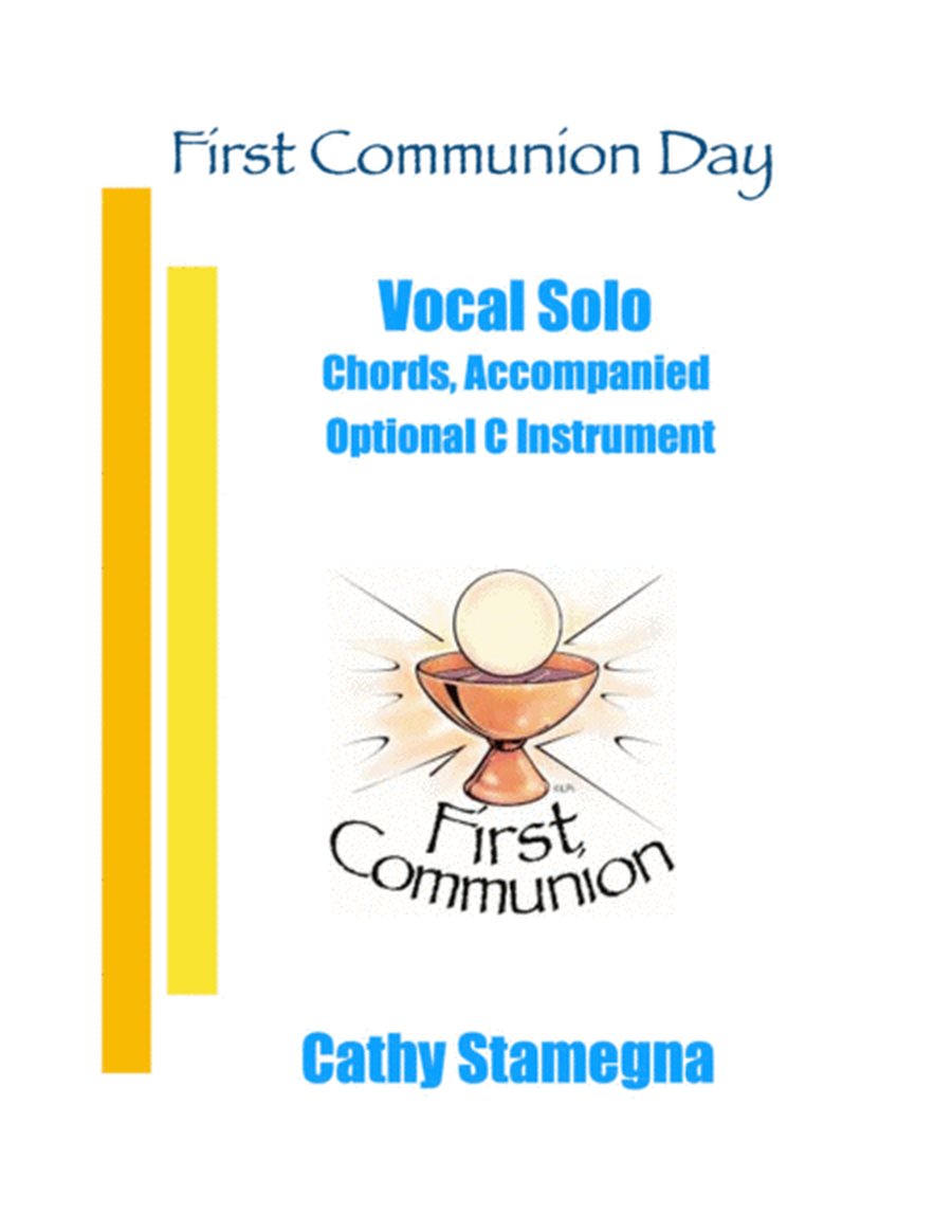 First Communion Day (Vocal Solo, Chords, Piano Acc., Optional C Instrument) image number null