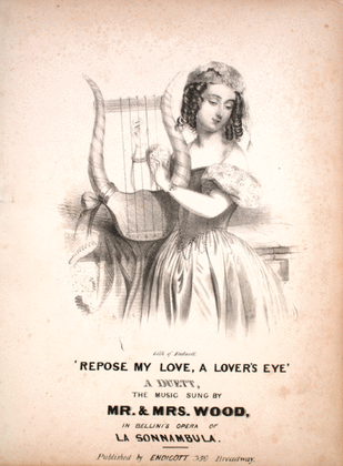 Book cover for Repose My Love, A Lover's Eye. A Duett
