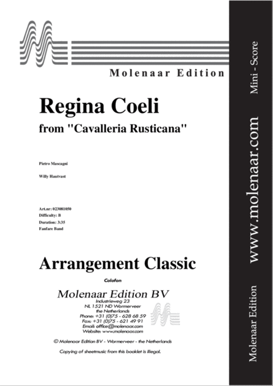 Regina Coeli Fanfare Band scores gallery preview page 2