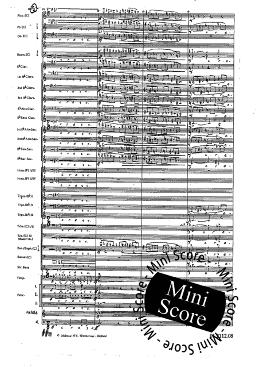 Tre Dodecapricci Concert Band scores gallery preview page 11