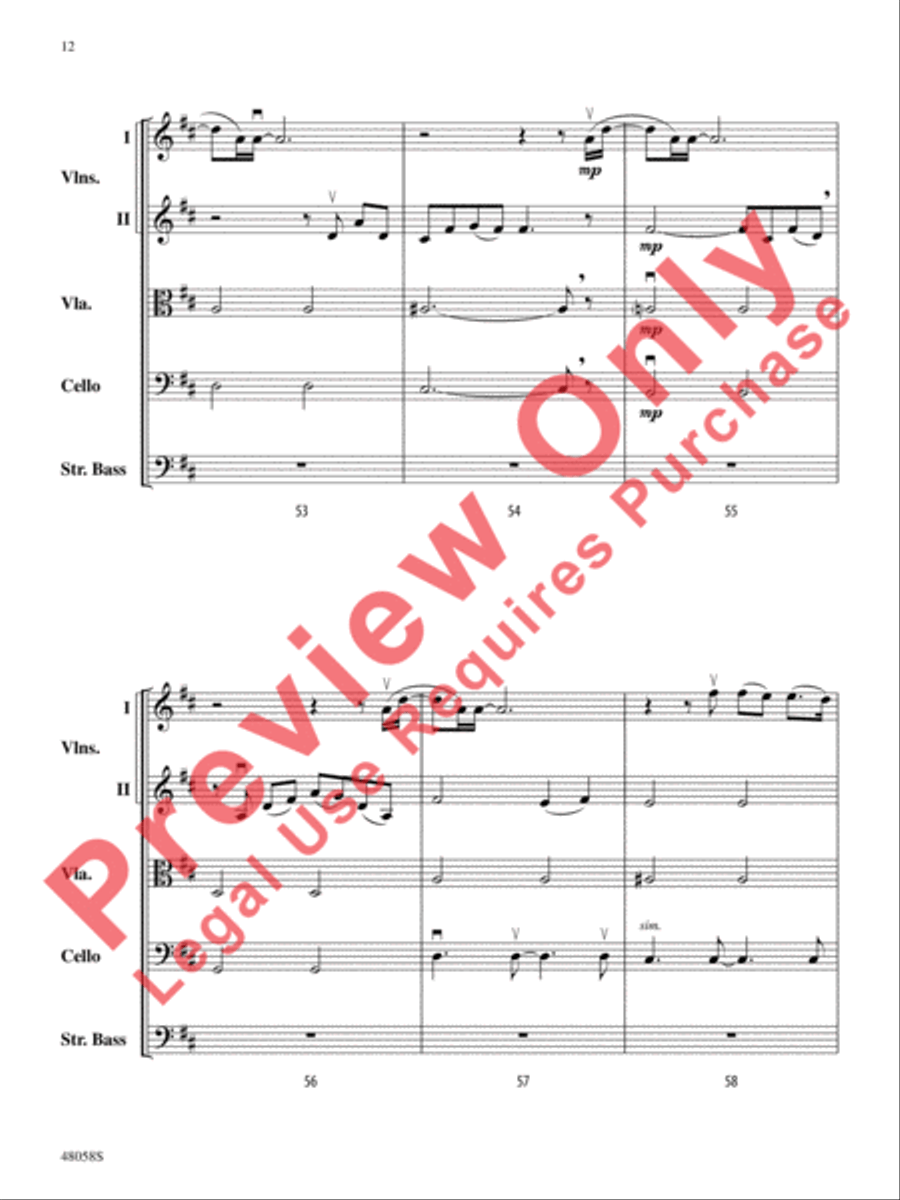 Selections from Hamilton String Orchestra scores gallery preview page 13