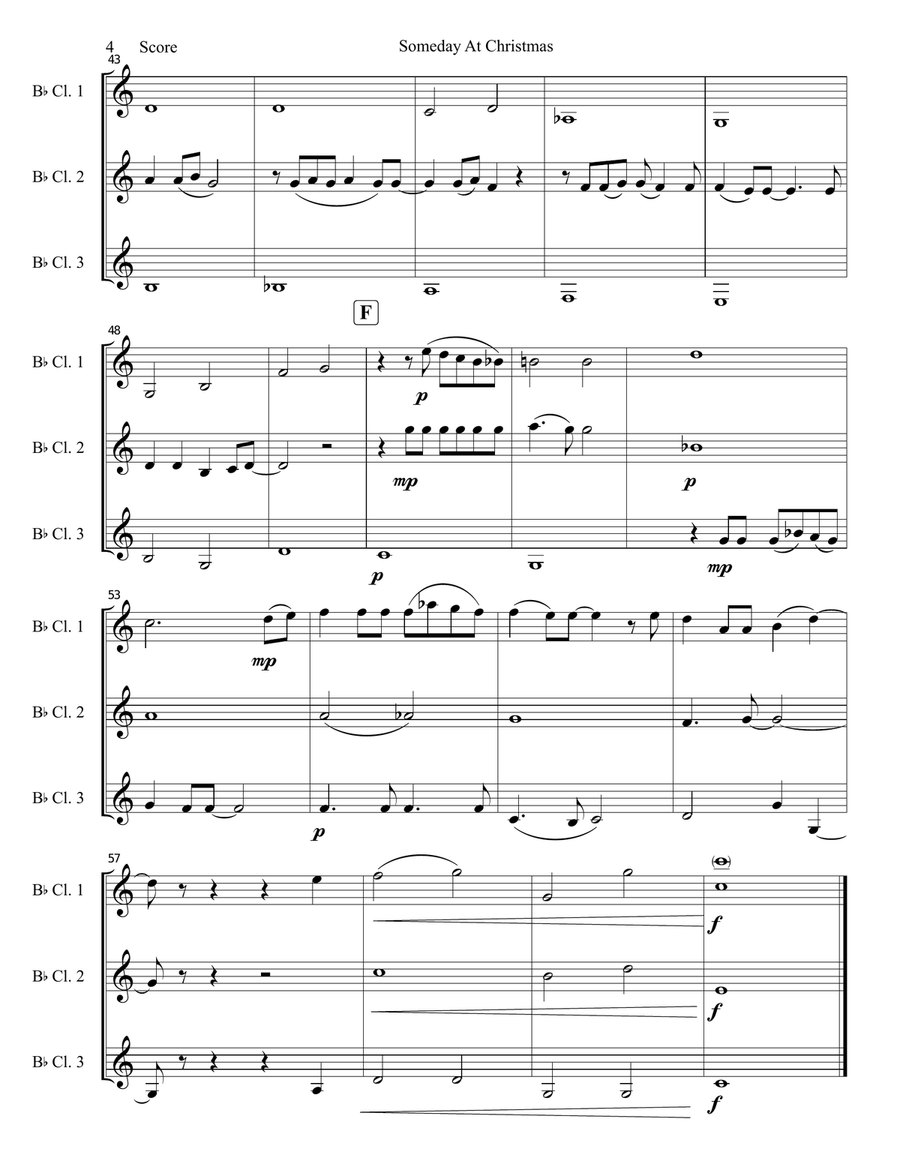 Someday At Christmas Someday At Christmas Woodwind Trio scores gallery preview page 5