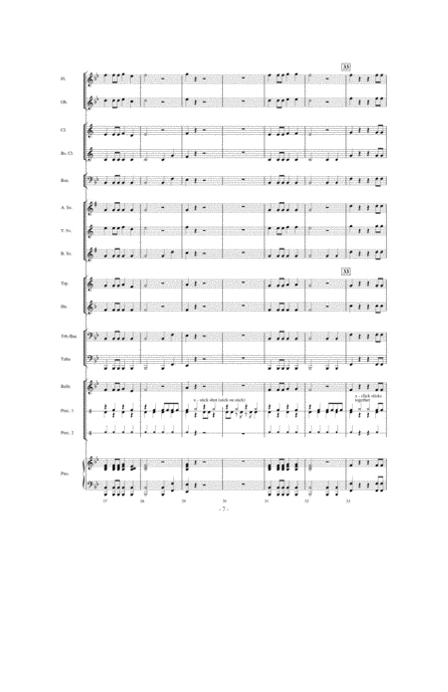 The Blues! The Blues! Concert Band scores gallery preview page 6