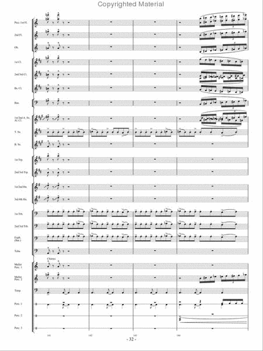 In Pursuit of Troy Concert Band - Sheet Music page 30