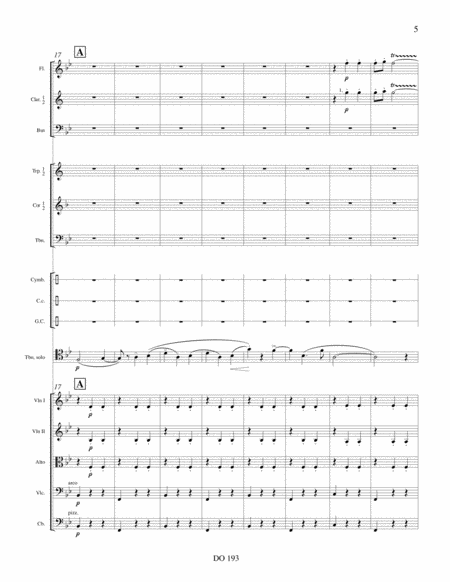 Thoughts of Love (trombone) (score)