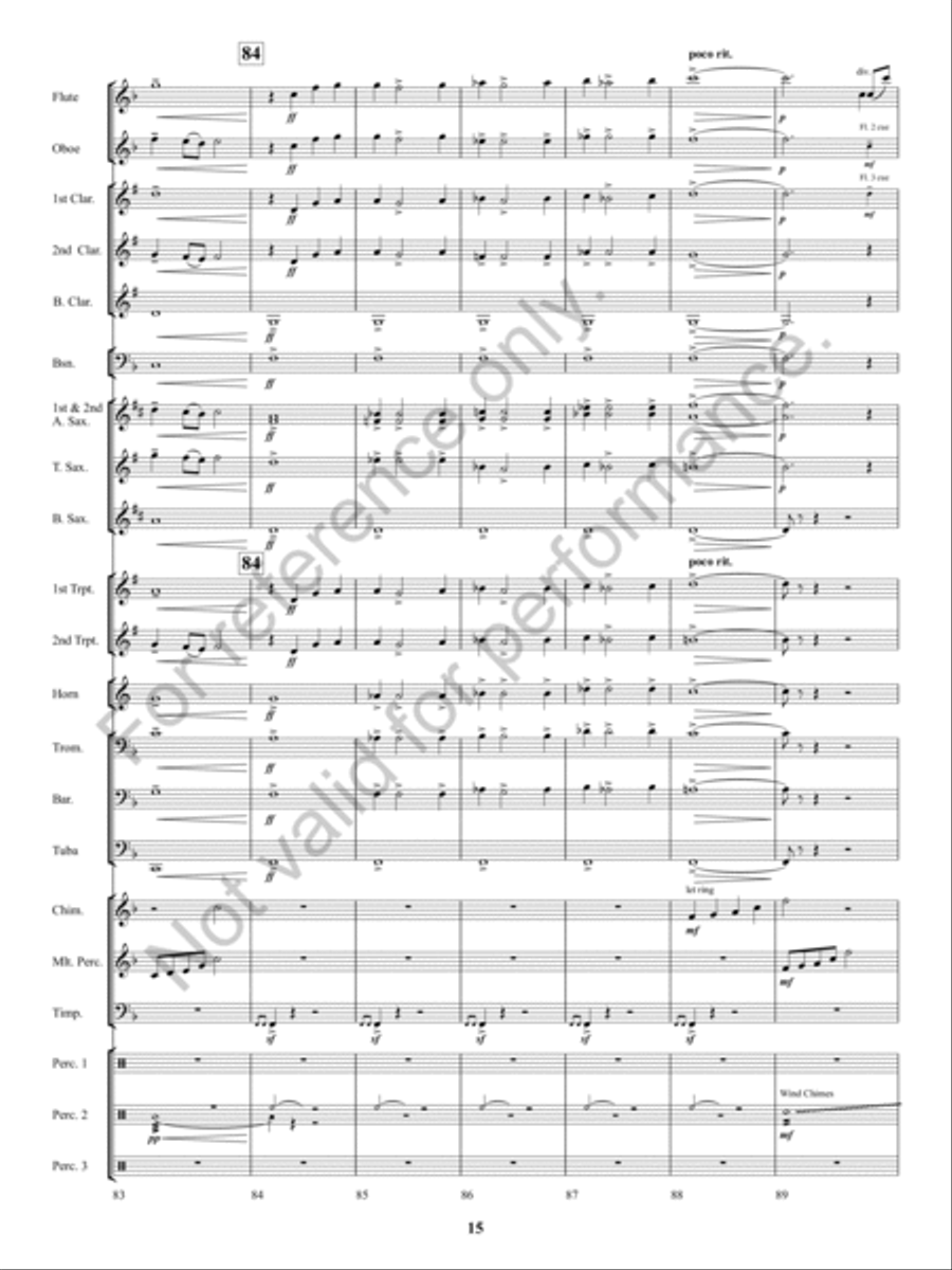 Kennesaw Mountain Celebration Concert Band scores gallery preview page 14