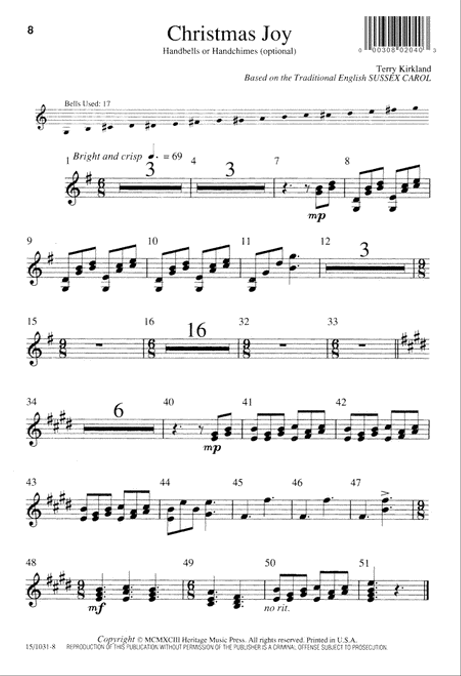 Christmas Joy 3-Part scores gallery preview page 8