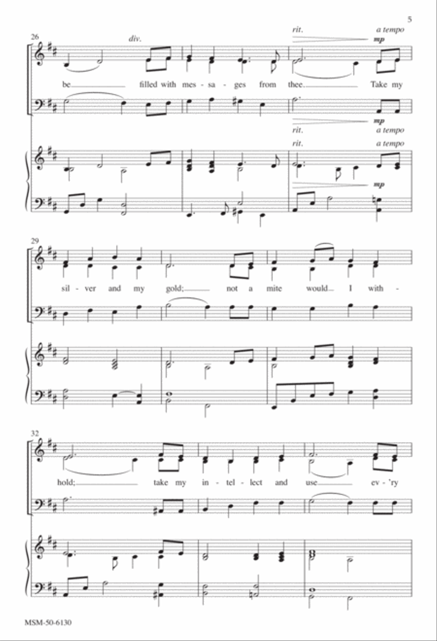 Take My Life and Let It Be 3-Part scores gallery preview page 4