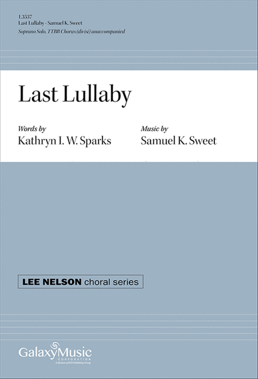 Last Lullaby TTBB scores gallery preview page 1