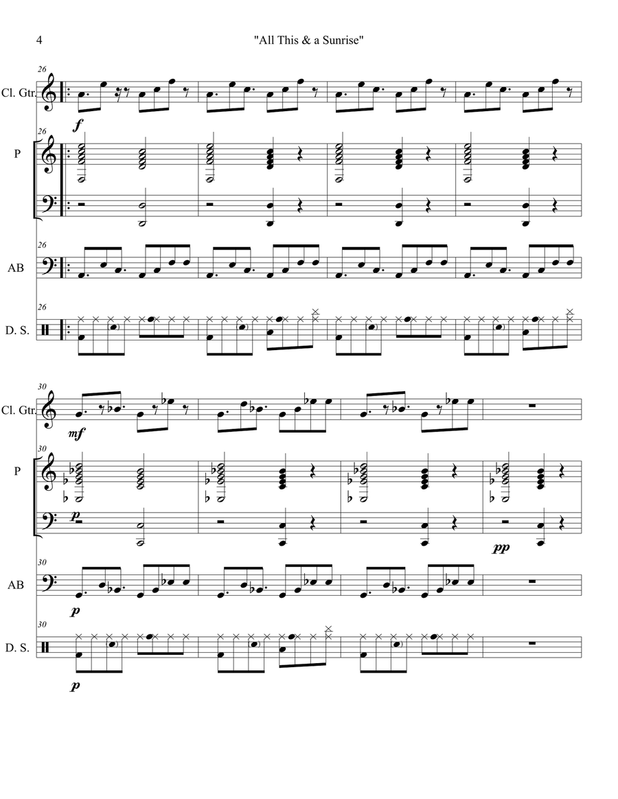 All This & a Sunrise Jazz Ensemble scores gallery preview page 6