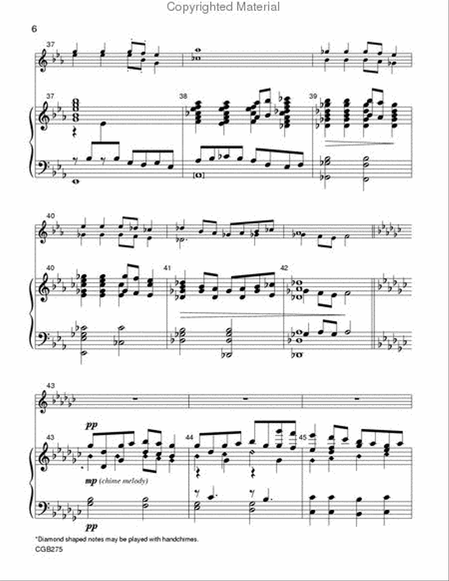 Come, Ye Faithful, Raise the Strain Handbell Choir scores gallery preview page 6