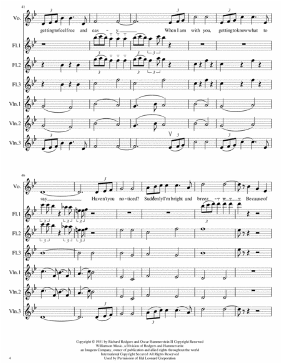 Getting To Know You Choir scores gallery preview page 4
