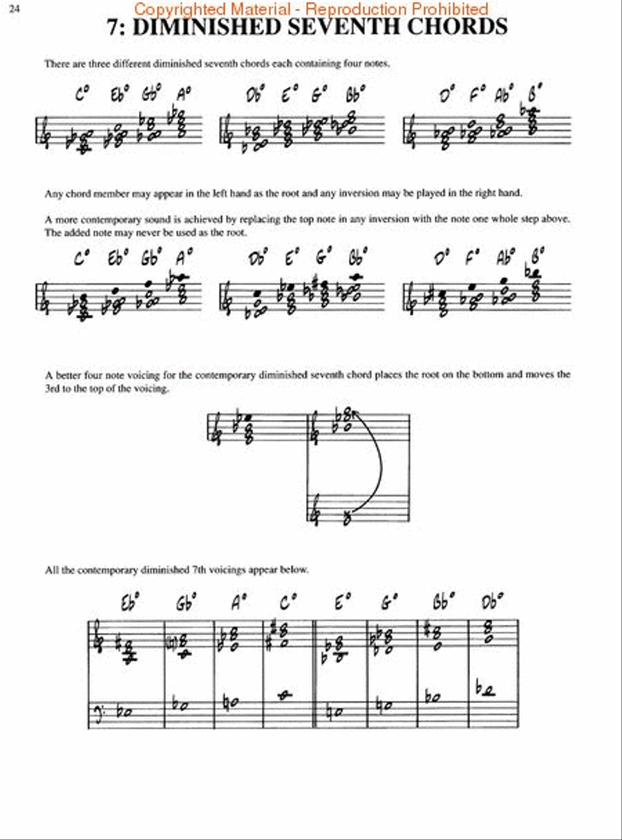 Intermediate Jazz Chord Voicing for Keyboard Piano Method scores gallery preview page 2