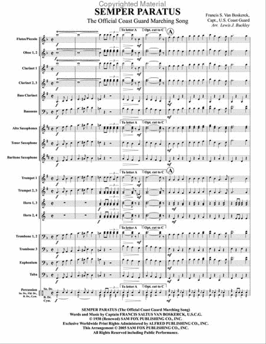 Semper Paratus Concert Band scores gallery preview page 2