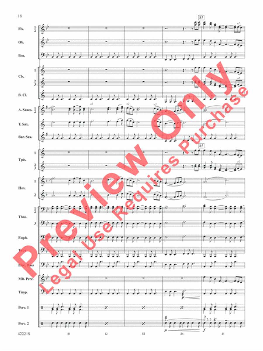 Carry On Concert Band scores gallery preview page 19