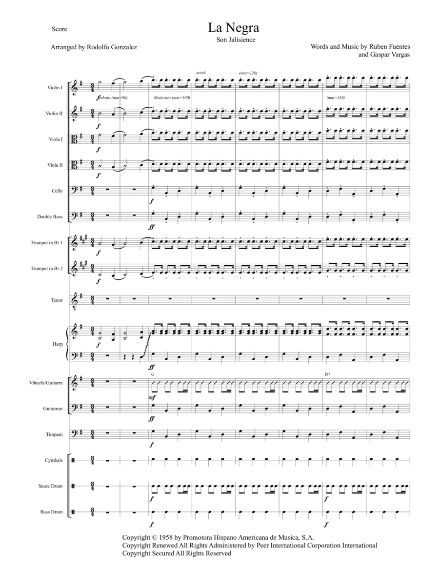 El Son De La Negra El Son De La Negra String Orchestra scores gallery preview page 1