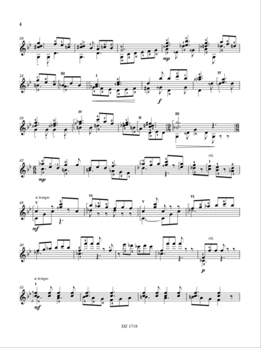 Tarantella Classical Guitar scores gallery preview page 5