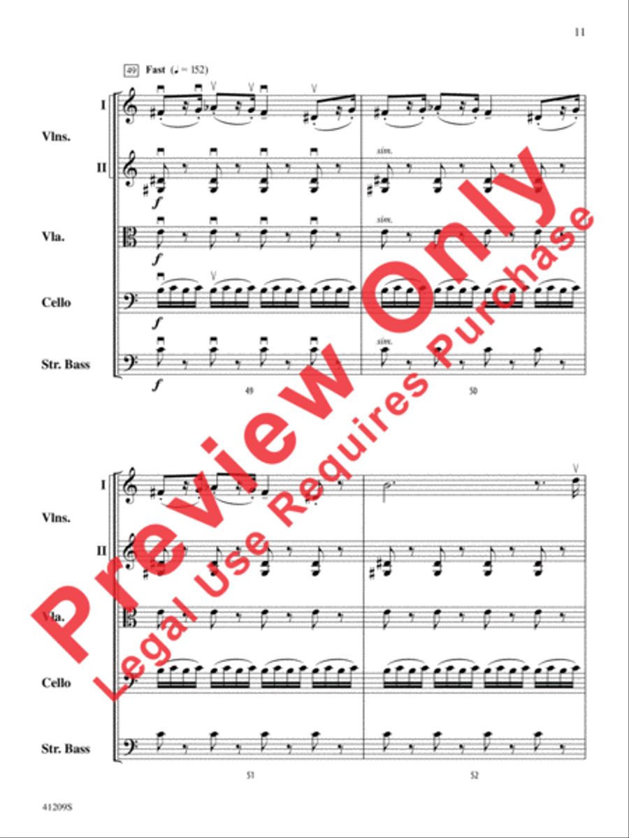 The Wizard of Oz String Orchestra scores gallery preview page 12