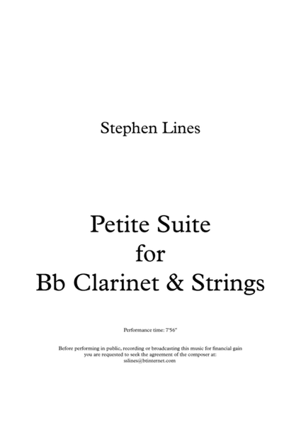 Variations on a Theme for Bb Clarinet and Strings image number null