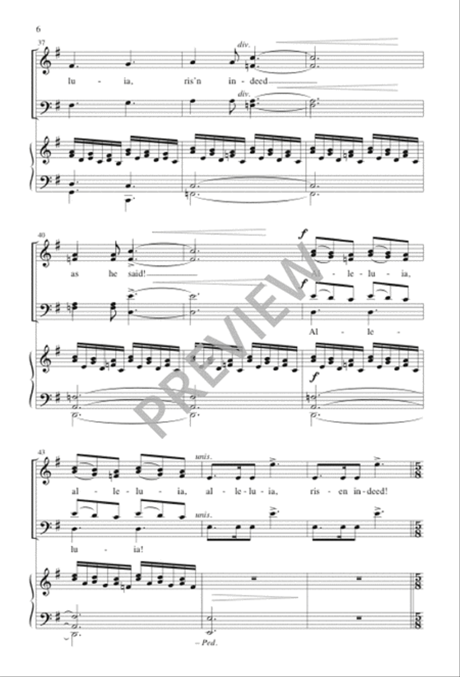 Easter Anthem SSATB scores gallery preview page 6