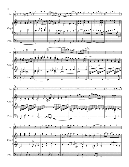 Joyful, Joyful, We Adore Thee (Hymn to Joy) - Violin and Organ image number null