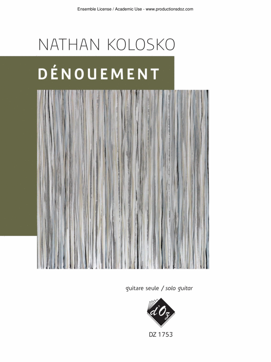 Dénouement Dénouement Classical Guitar scores gallery preview page 1