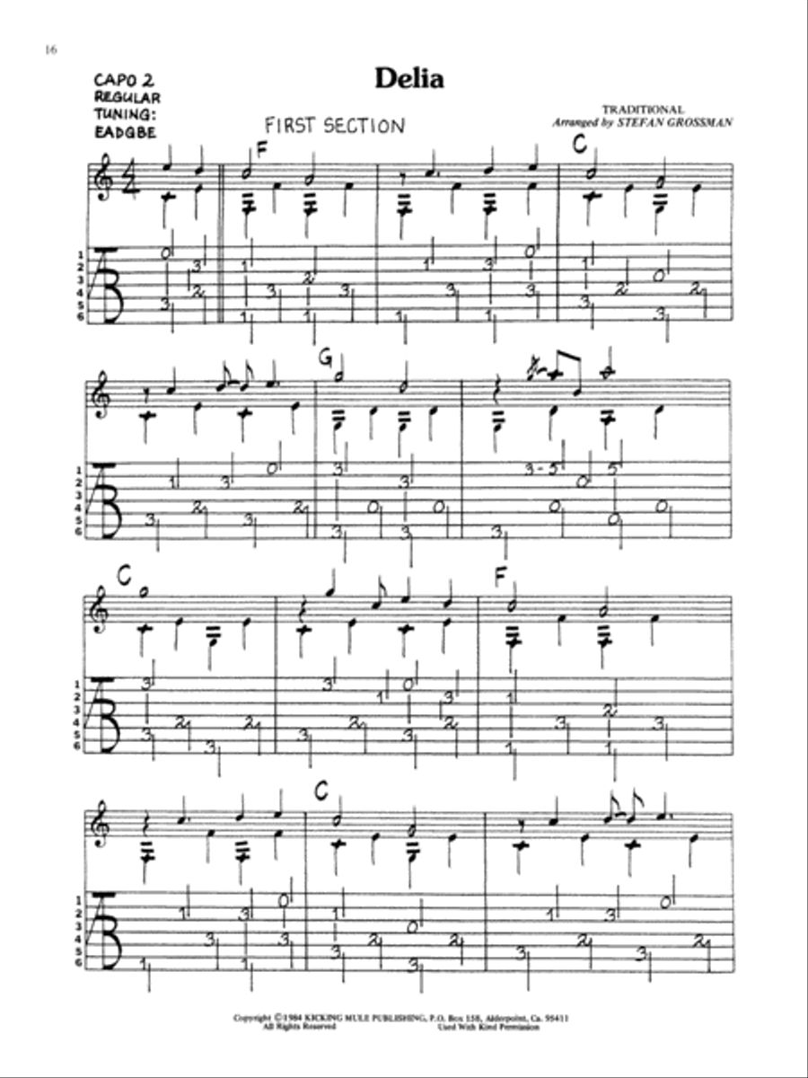 Beginners' Fingerpicking Guitar Acoustic Guitar scores gallery preview page 5