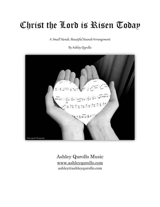 Book cover for Christ the Lord is Risen Today -- intermediate piano solo