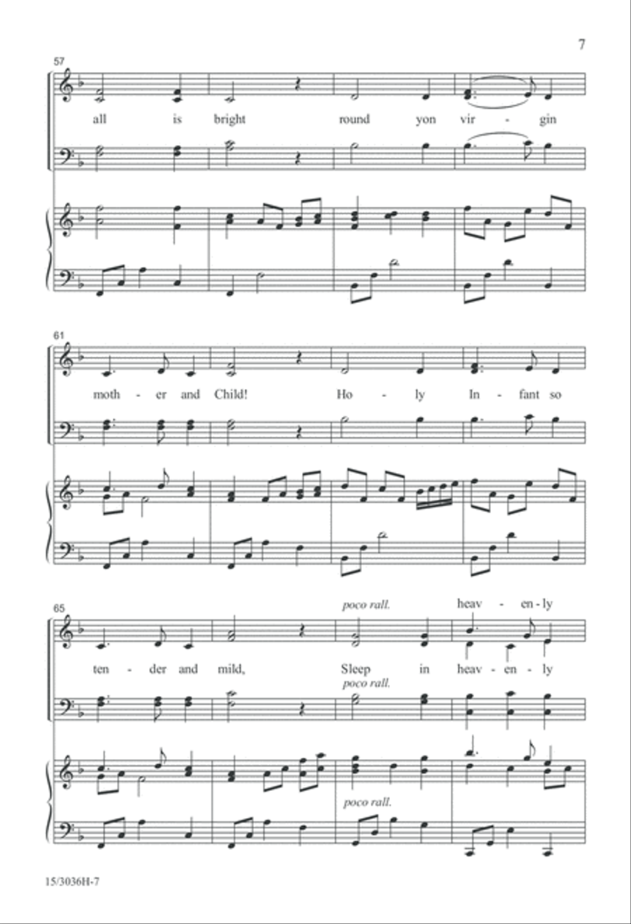 Lullaby on the Wind 4-Part scores gallery preview page 7