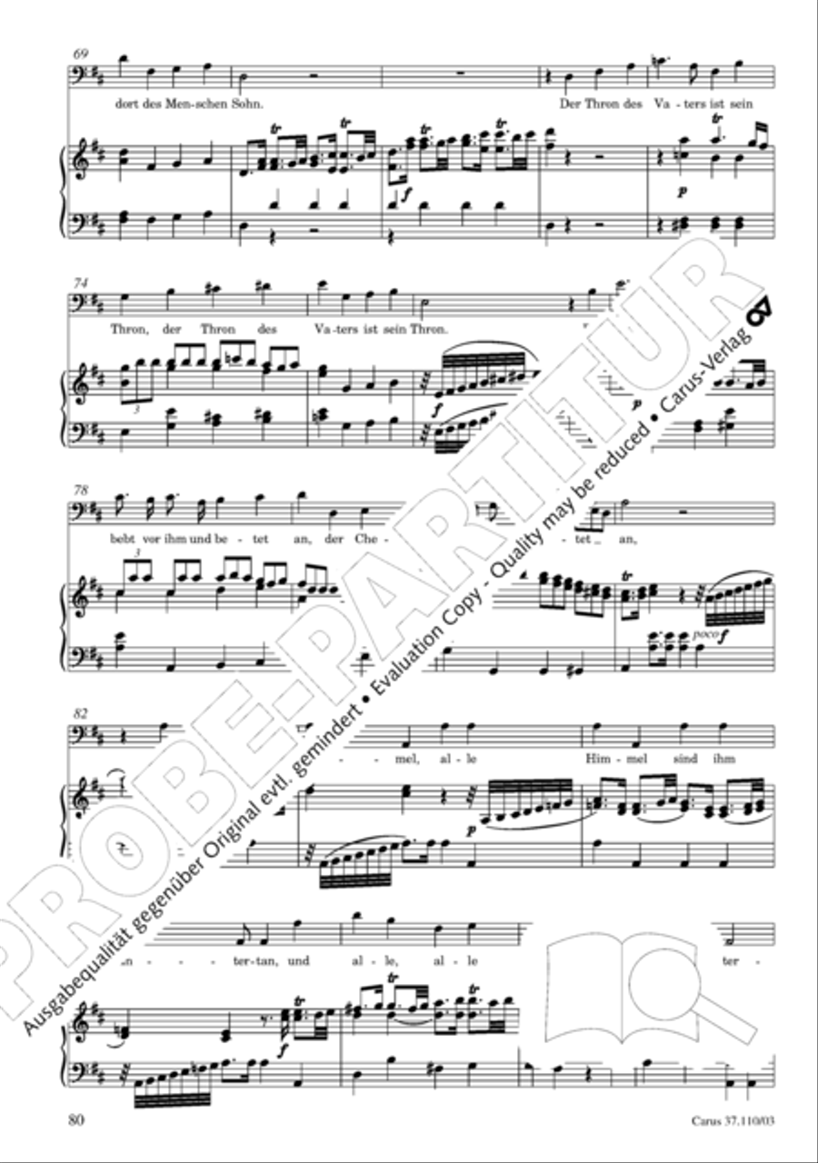 Markuspassion. Werkausgabe Reihe 1, Bd. 7 (Homilius) 4-Part scores gallery preview page 87