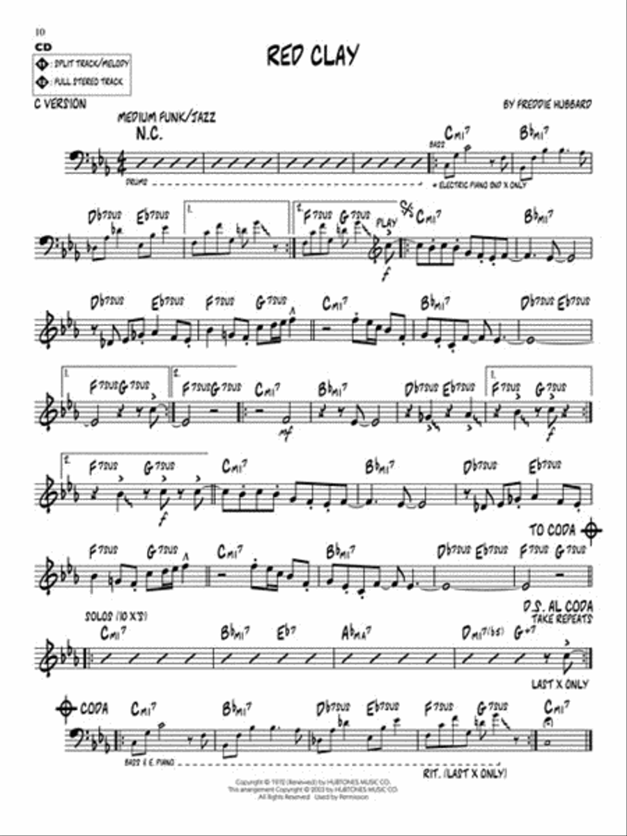 Freddie Hubbard Freddie Hubbard C Instrument scores gallery preview page 5