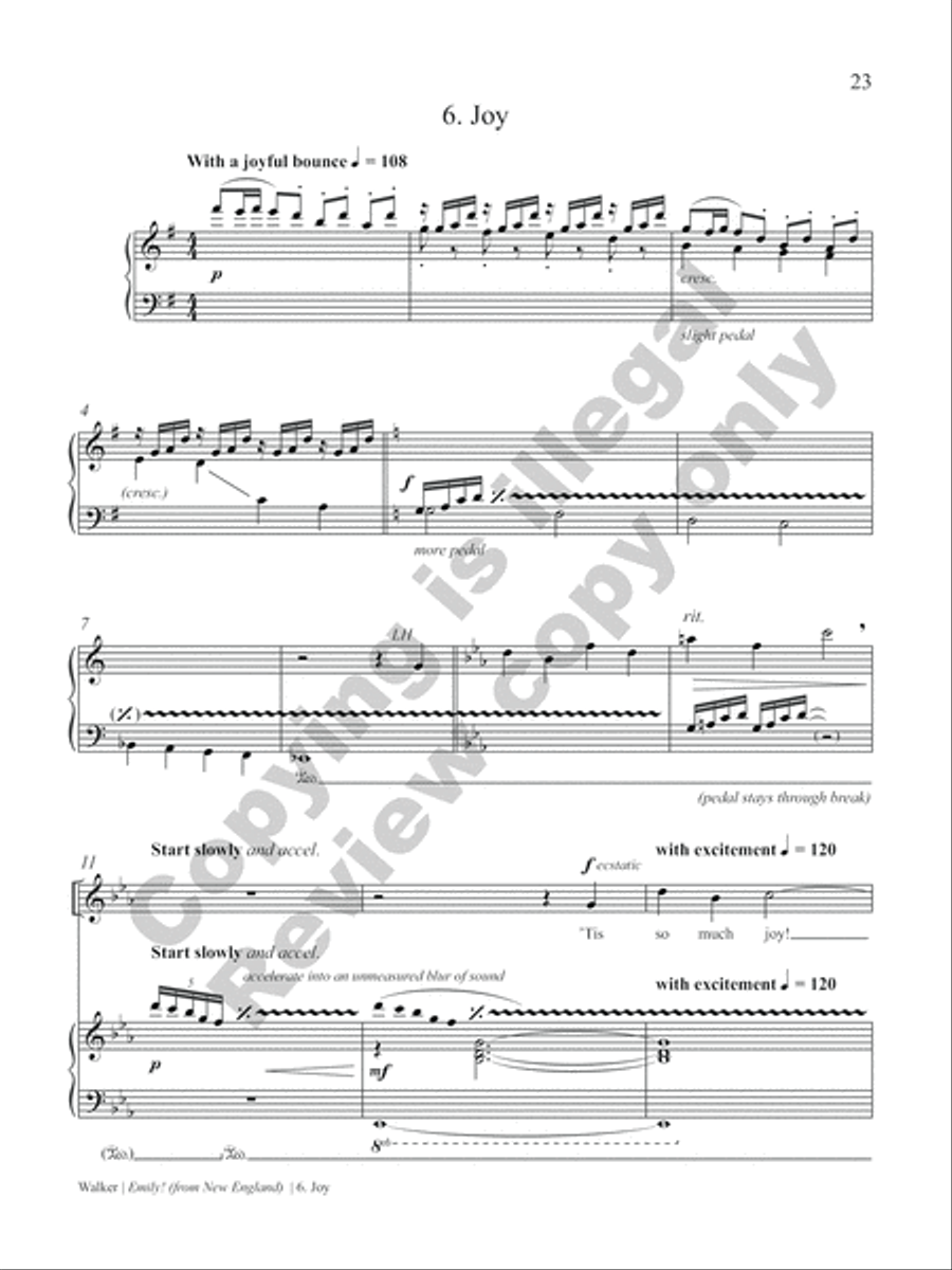 Emily! (from New England) Soprano Voice scores gallery preview page 30